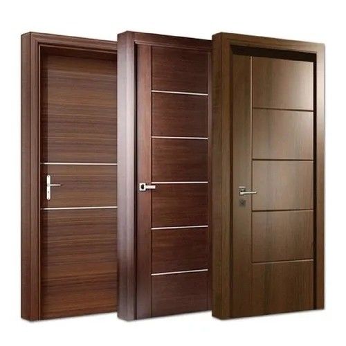 Porta de madeira de interior personalizada Design moderno Luxo Portas de quarto de madeira para atualização do quarto