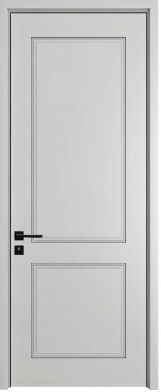 Porta de madeira de interior personalizada Design moderno Luxo Portas de quarto de madeira para atualização do quarto