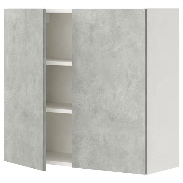 Vila/apartamento de fachada de cor personalizada Armários de cozinha brilhantes Porta com acabamento durável