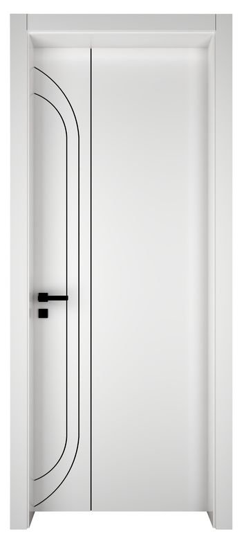 Portas de quarto de madeira de polímero estilo europeu luxo interior porta de madeira design moderno