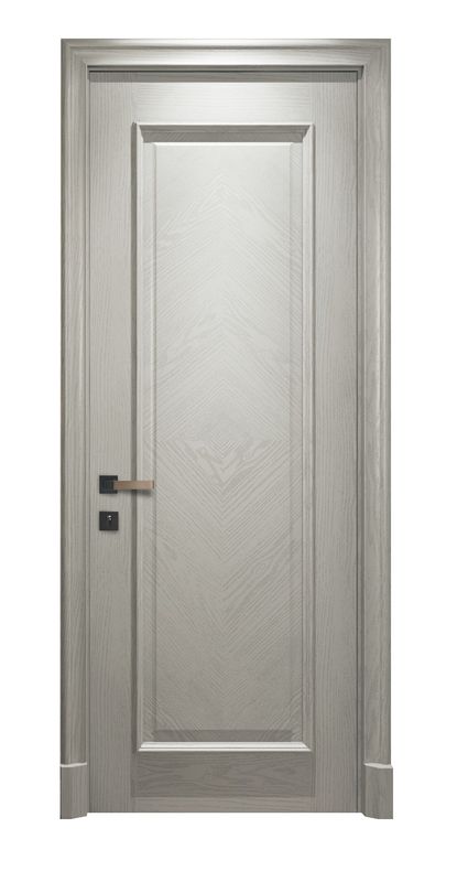 Portas de madeira personalizadas para quartos interiores brancos modernos