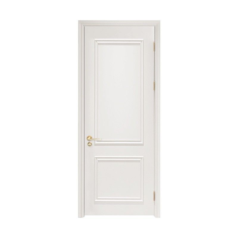 Estilo contemporâneo abertura lateral luxuosa porta interior personalizada com molduras madeira em branco