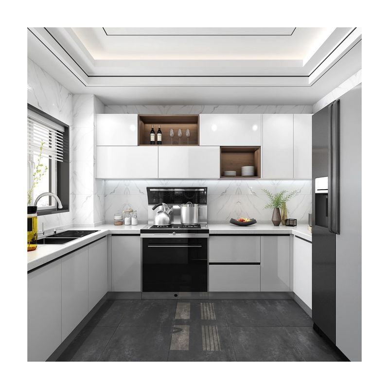 Armário de cozinha customizado de alta qualidade com Blum Hardware