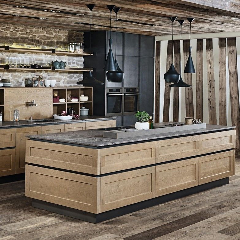 Armário de cozinha de design em moldura para villa/apartamento