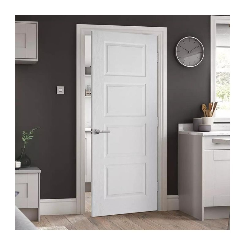 Porta de quarto de madeira maciça impermeável YALIG Modern Design Professional Polymer Interior Doors
