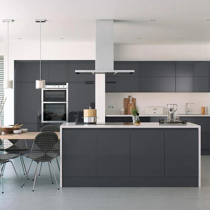 Armários de cozinha personalizados de cor fosca o perfeito misto de estilo e função