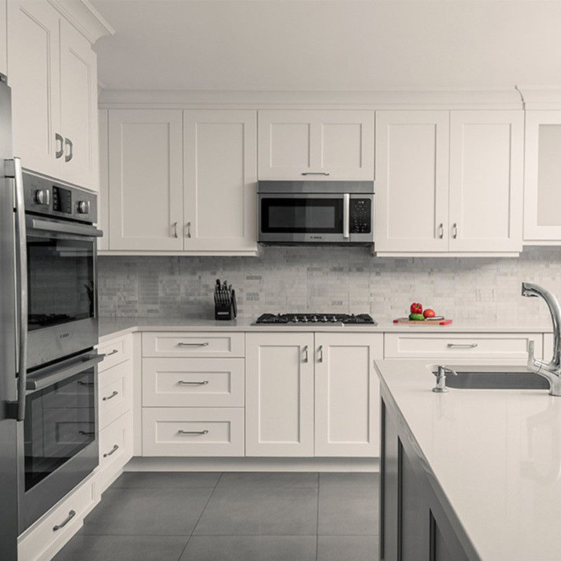 Armário de cozinha de estilo Shaker altamente ODM / OEM para cozinha moderna de luxo customizada