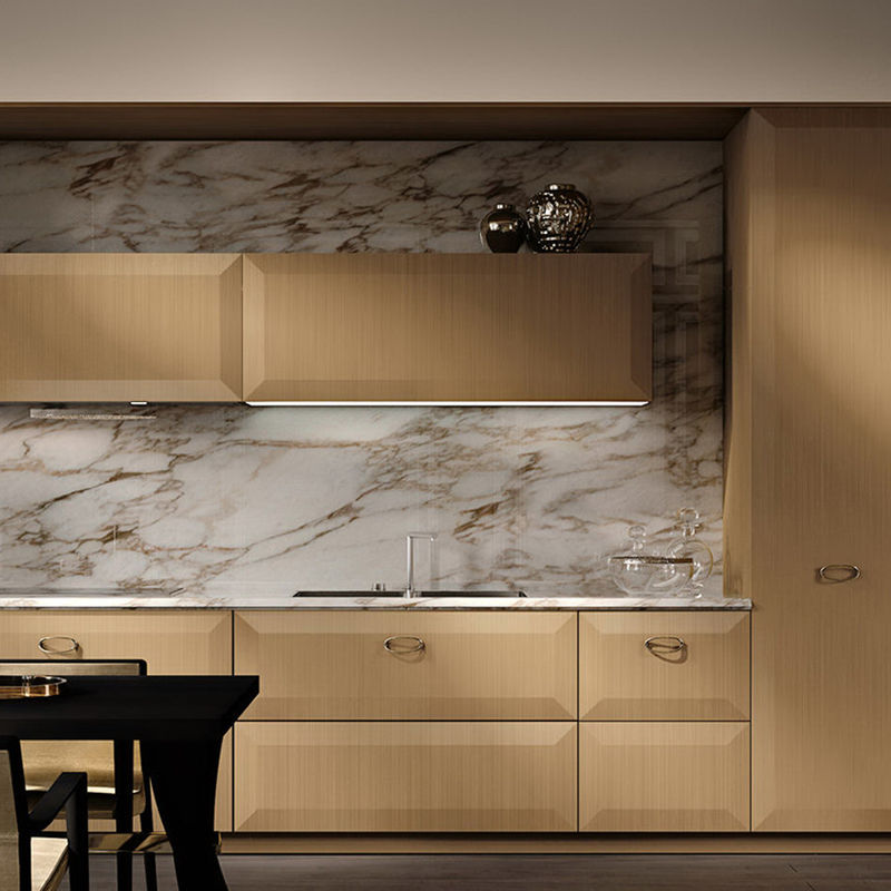 Armários de cozinha de madeira sólida Modular