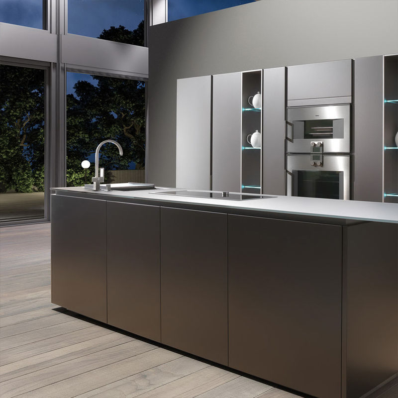 Armários de cozinha de madeira sólida Modular