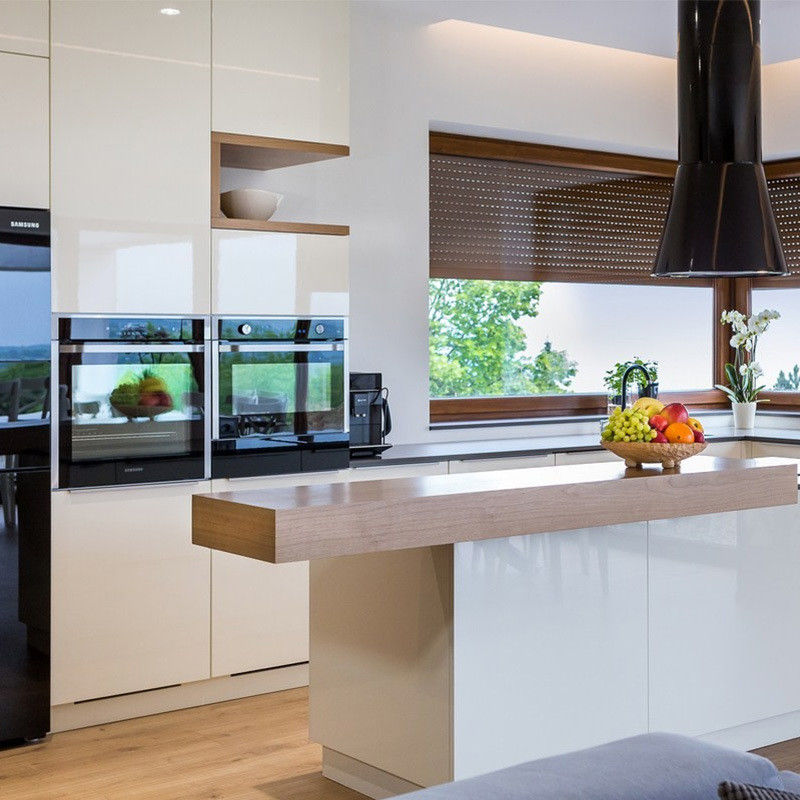 Fabricação perfeita Mercado de Mobiliário Italiano Armários de cozinha modulares com pontapés