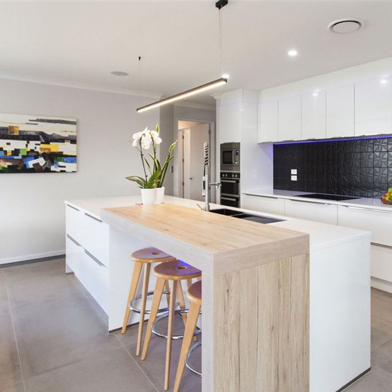 Fabricação perfeita Mercado de Mobiliário Italiano Armários de cozinha modulares com pontapés