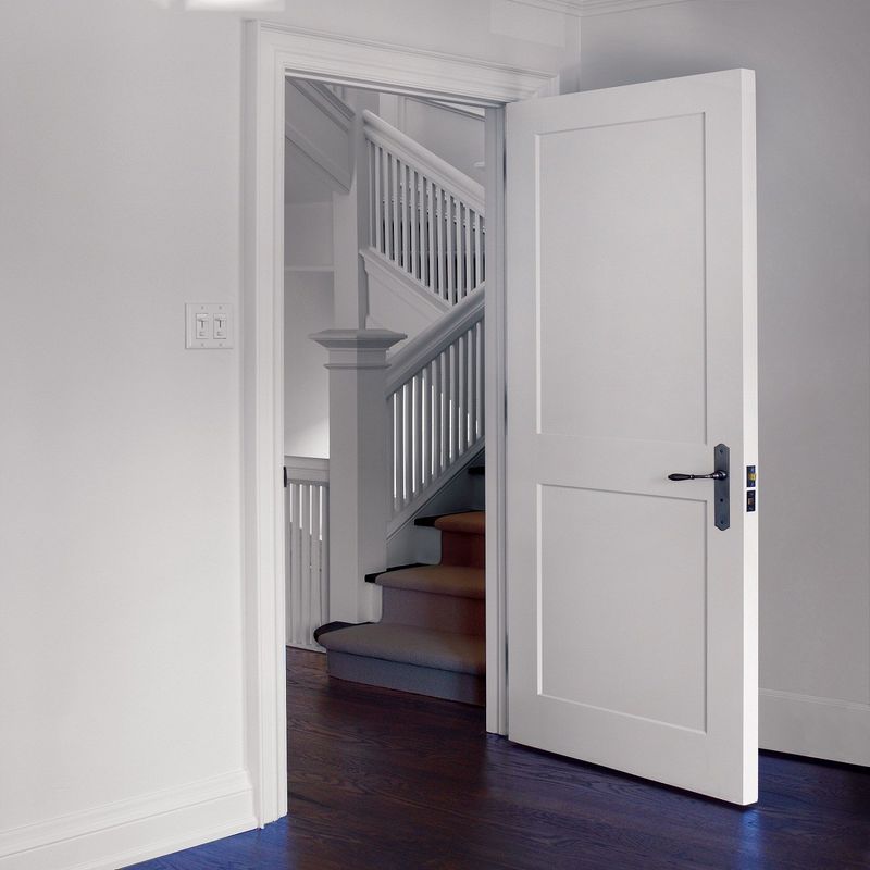 Porta de estilo americano de polímero profissional Custom Design moderno MDF Porta de quarto interior