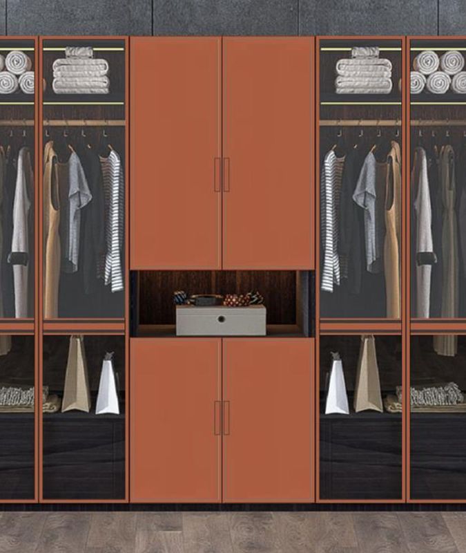 Armários de quarto de madeira de estilo moderno para casa Vila Hotel e apartamento a preços acessíveis