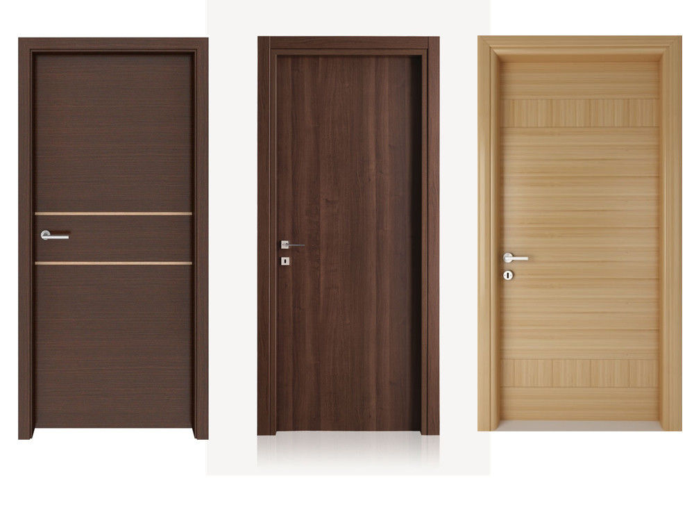 Porta de estilo americano de polímero profissional Custom Design moderno MDF Porta de quarto interior