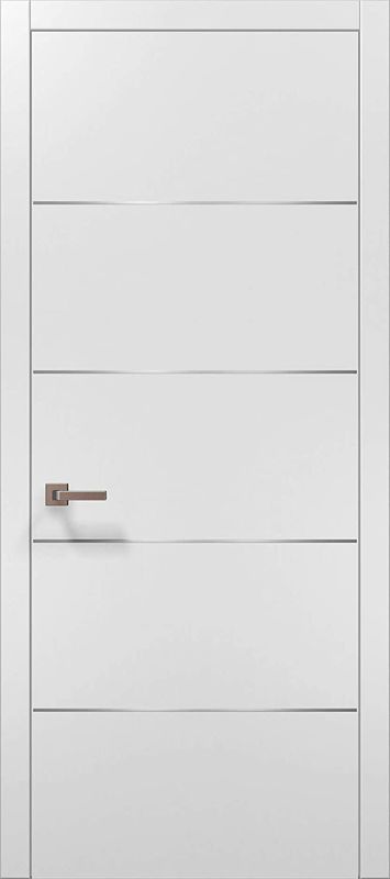 Portas interiores de madeira maciça de design moderno personalizado para casas em várias cores