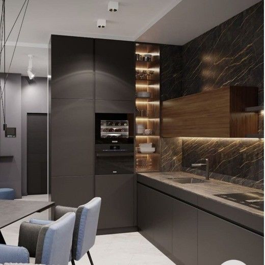 Armários de cozinha de cor de chapa personalizados para villas/apartamentos modernos e duráveis
