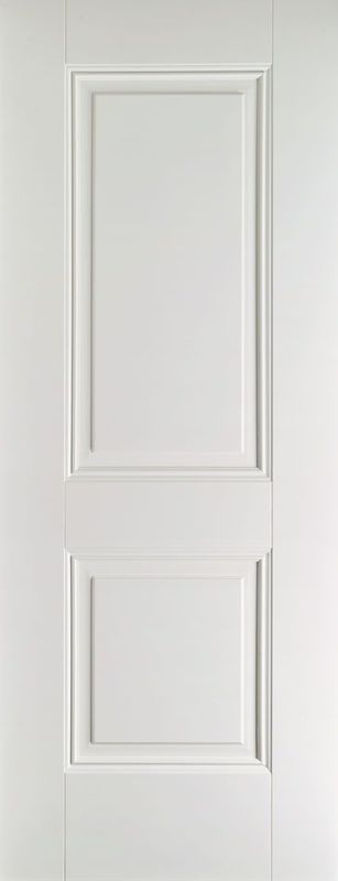 Material MDF de tamanho personalizado Porta de quarto interior branca com armação e abertura lateral