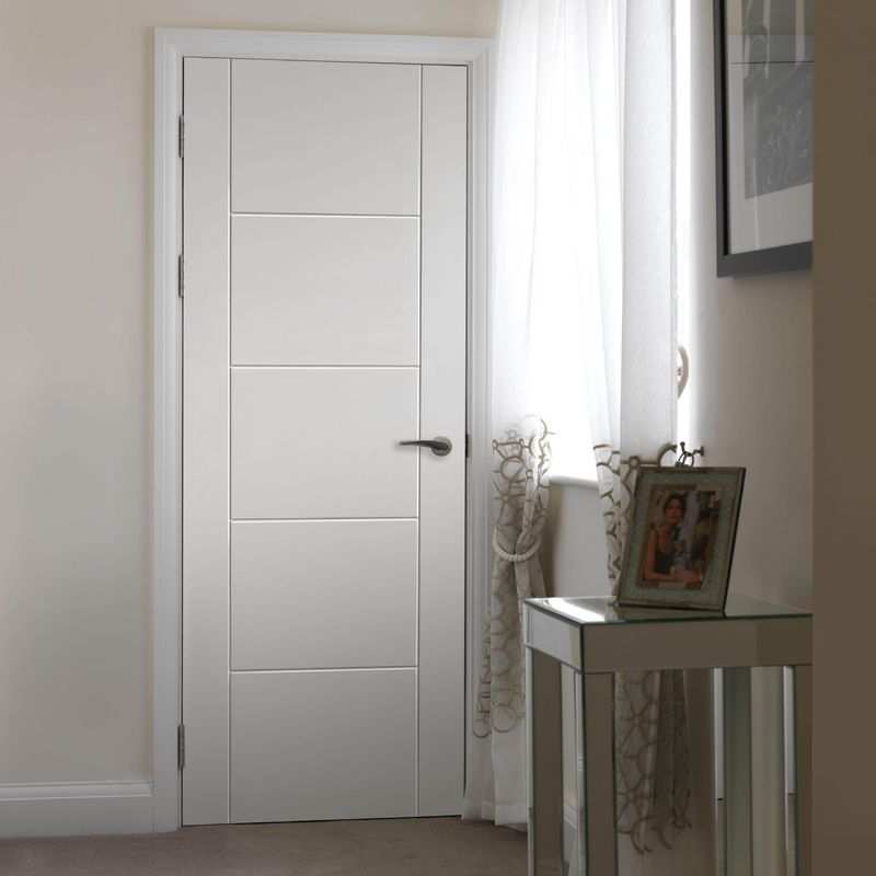 Portas de quarto de madeira de cor personalizada YALIG Luxury Interior Door para interiores de quartos de hotel