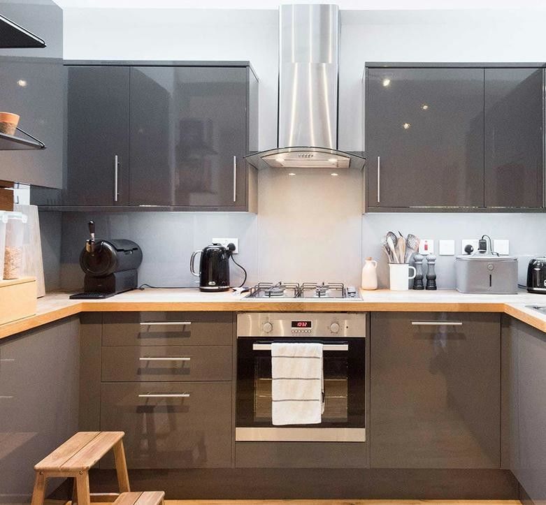 Tratamento de superfície de verniz de cor de laca personalizado para armários de móveis de cozinha