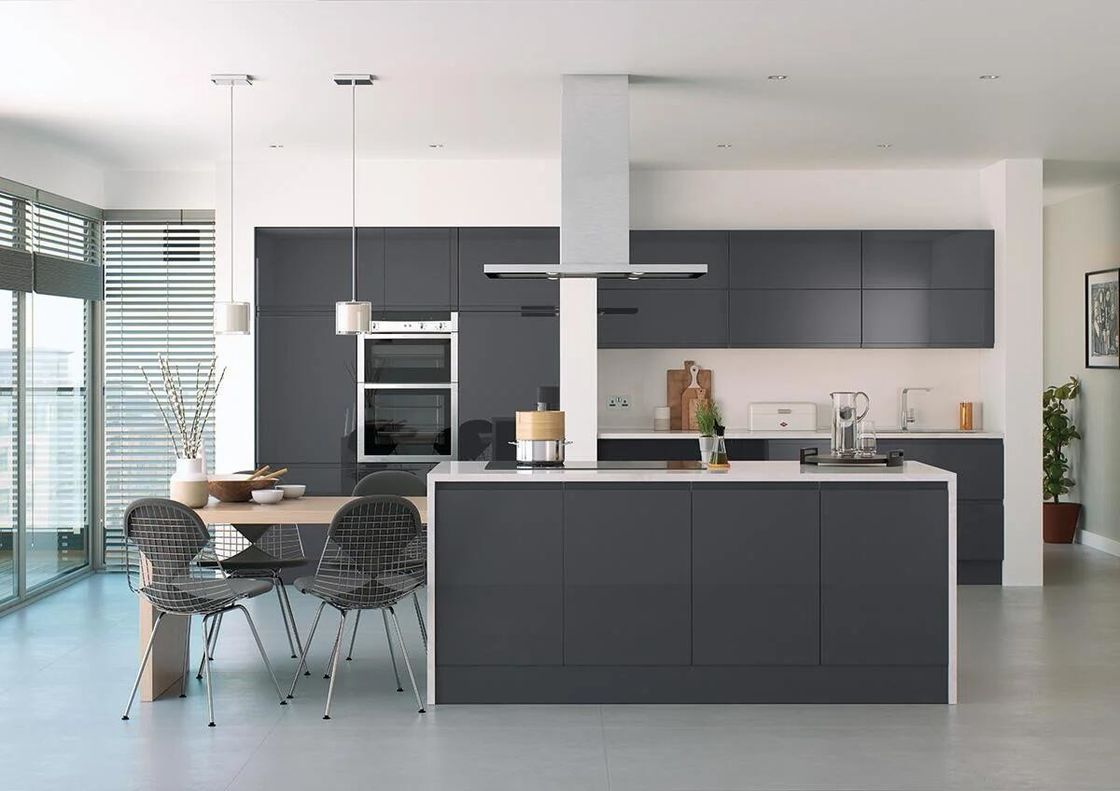 Moderno design unidades de cozinha de luxo conjunto armário de móveis para renovação de cozinha antiga