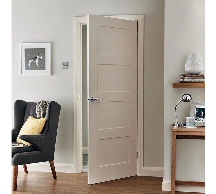 Porta de madeira impermeável personalizada para quarto de estilo moderno Interior 190cm-210cm MDF