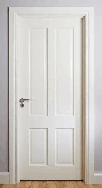 Moderno estilo simples de madeira maciça lado de abertura interior porta do quarto para fácil instalação