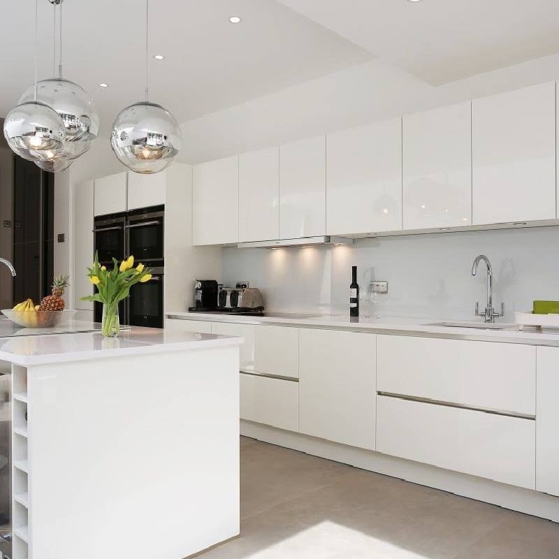 Los Angeles Villa Cozinha Laca Metálica Finish Cabinet Pendente de Parede para uma aparência elegante