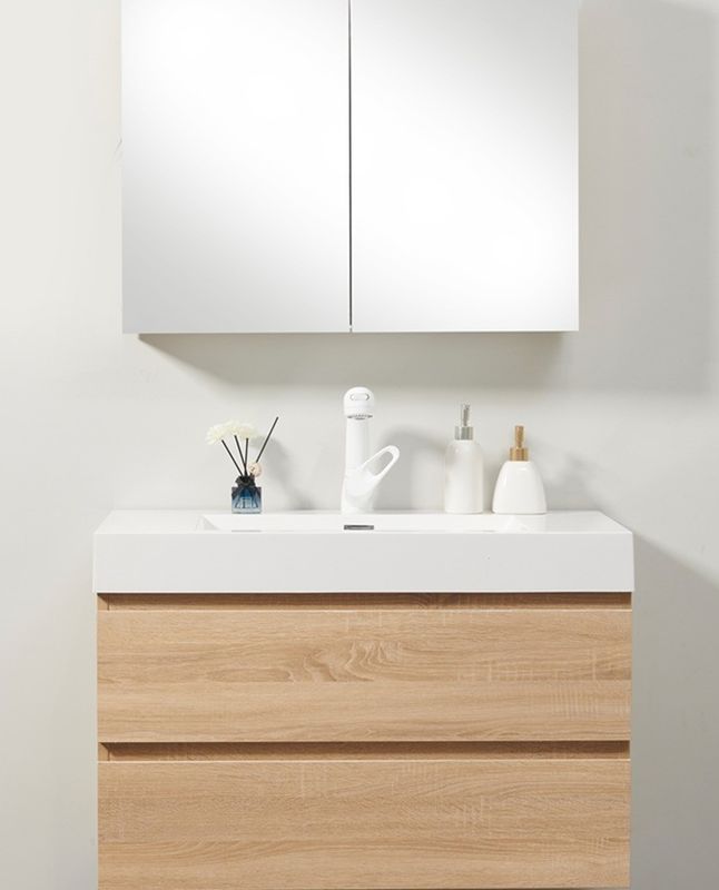 Slides de gaveta Hardware High End Custom Bathroom Vanity Set com material de carcaça MR-MDF