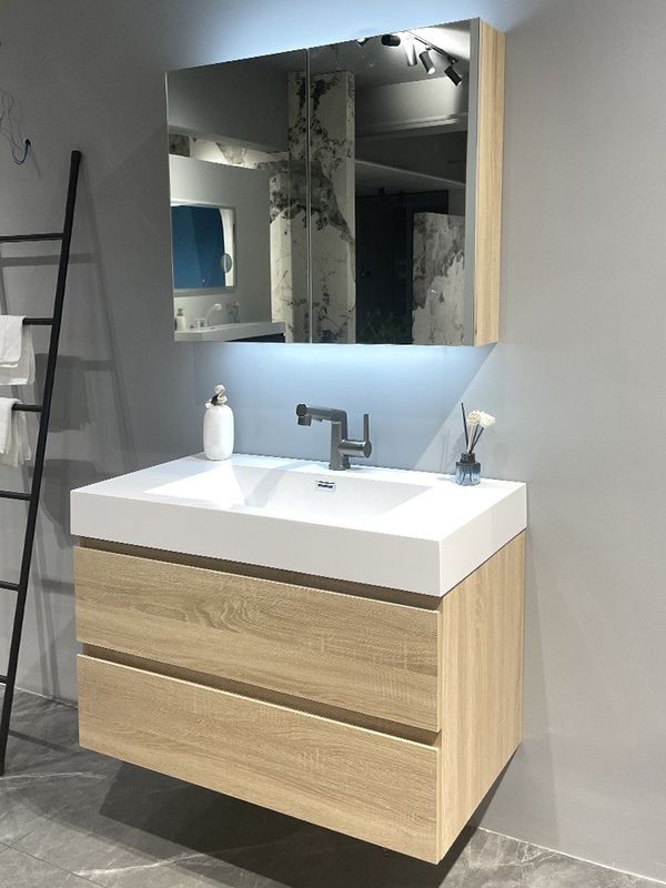 Slides de gaveta Hardware High End Custom Bathroom Vanity Set com material de carcaça MR-MDF