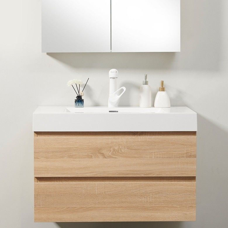 Slides de gaveta Hardware High End Custom Bathroom Vanity Set com material de carcaça MR-MDF
