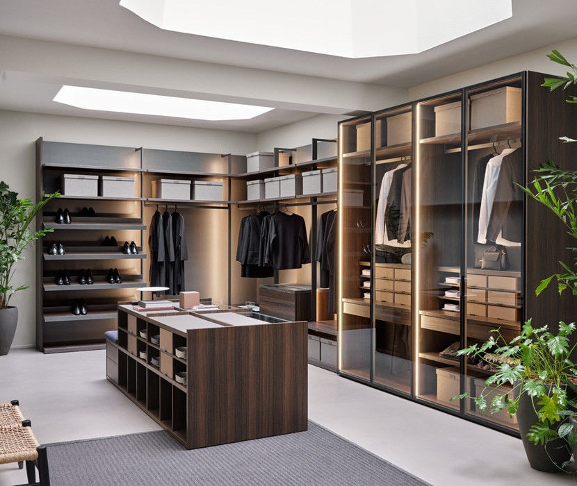 Pop Style Luxury Custom Storage Guarda-roupa de quarto em design moderno com estilo de madeira PANEL