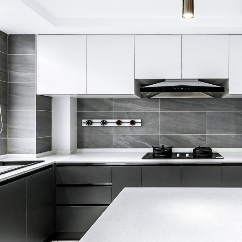 Unidade de armazenamento de armários de estilo europeu para móveis personalizados de cozinha do Canadá