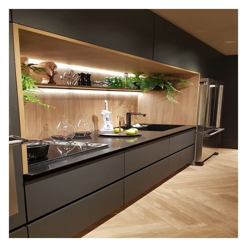 Gráfico de cores de Ral personalizado e gabinete de cozinha modular CAD / 3D projetado livremente para casa