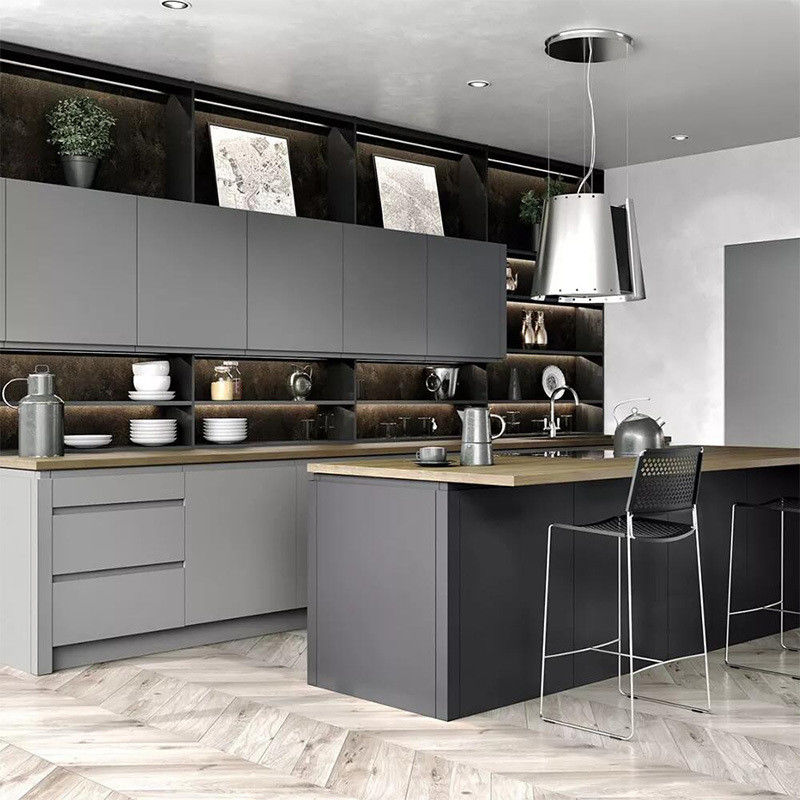 Blum Hardware tamanho personalizado estilo mate armazém de cozinha à prova d'água para a sua casa