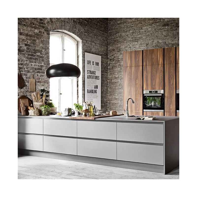 Tamanho personalizado Moderno Matte Designs Armários de cozinha clássicos para estilo de design moderno