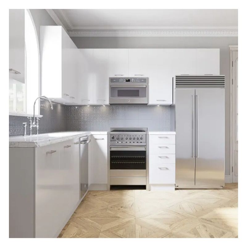 Armários de cozinha de estilo moderno para apartamento