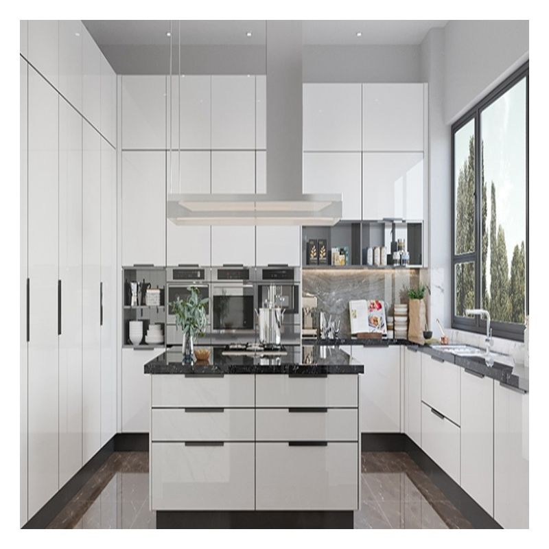 Armários de cozinha de estilo moderno para apartamento