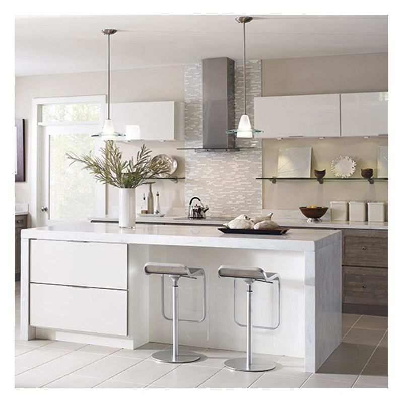 Armários de cozinha de estilo moderno para apartamento