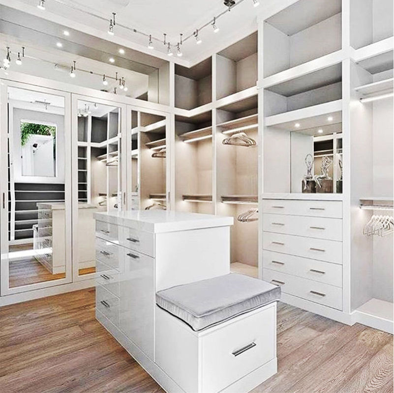Melhor guarda-roupa de madeira branca laminada para quarto quarto luxo