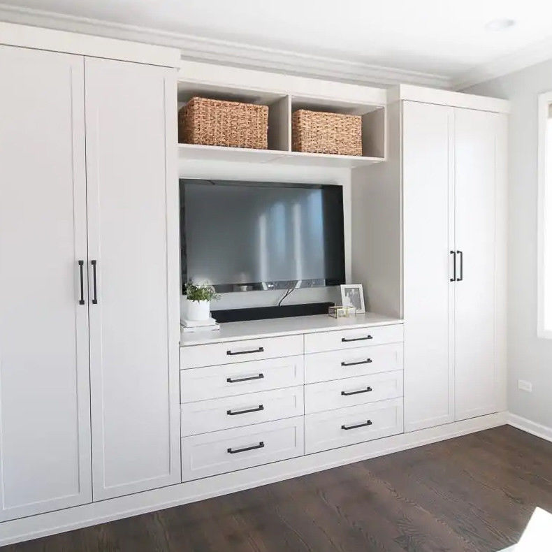 Melhor guarda-roupa de madeira branca laminada para quarto quarto luxo