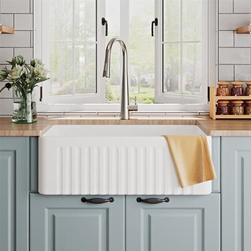 Armário de cozinha de conjunto completo com material Mdf em relevo em estilo de design moderno