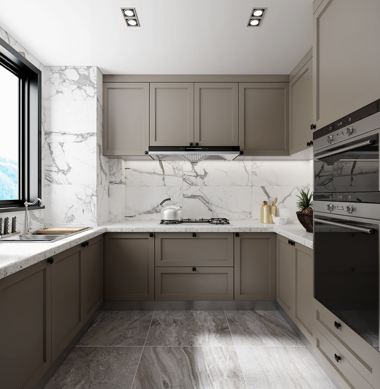 Armários de madeira e balcões de pedra de quartzo, a combinação perfeita para sua cozinha doméstica