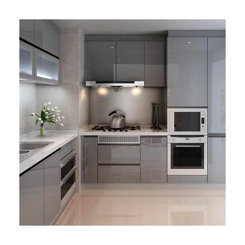 Melamina Corner Board Rotating Pull Out Small Black Basket Cabinet para cozinhas modulares