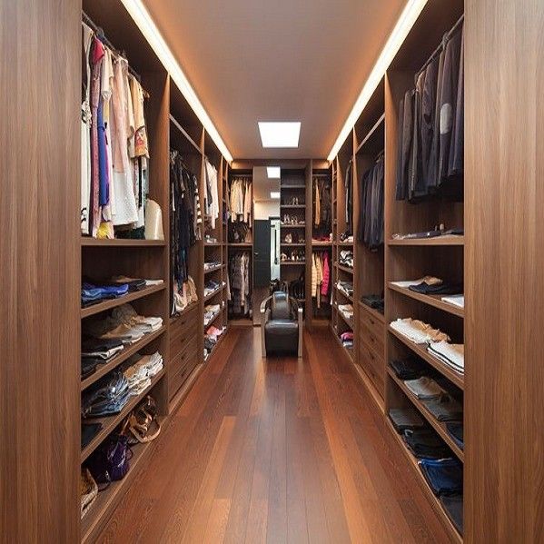 Mobiliário de quarto de apartamento personalizado caminhada no armário guarda-roupa conjunto para casa Villa Hotel
