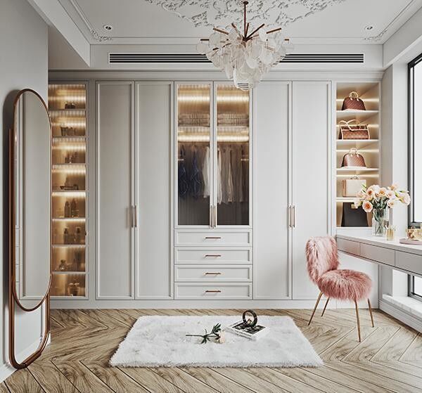 Armário de porta deslizante de estilo moderno para quarto de luxo 2023 Design personalizável