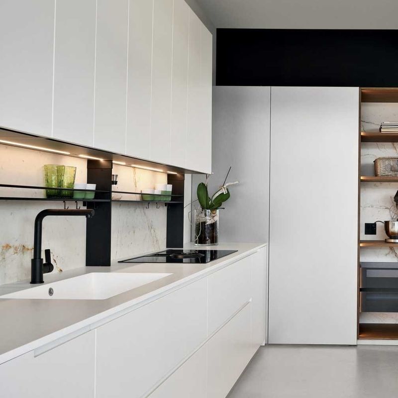 Moderno Custom Laca Unidades de gabinete de cozinha com opção de personalização de cor de folheado