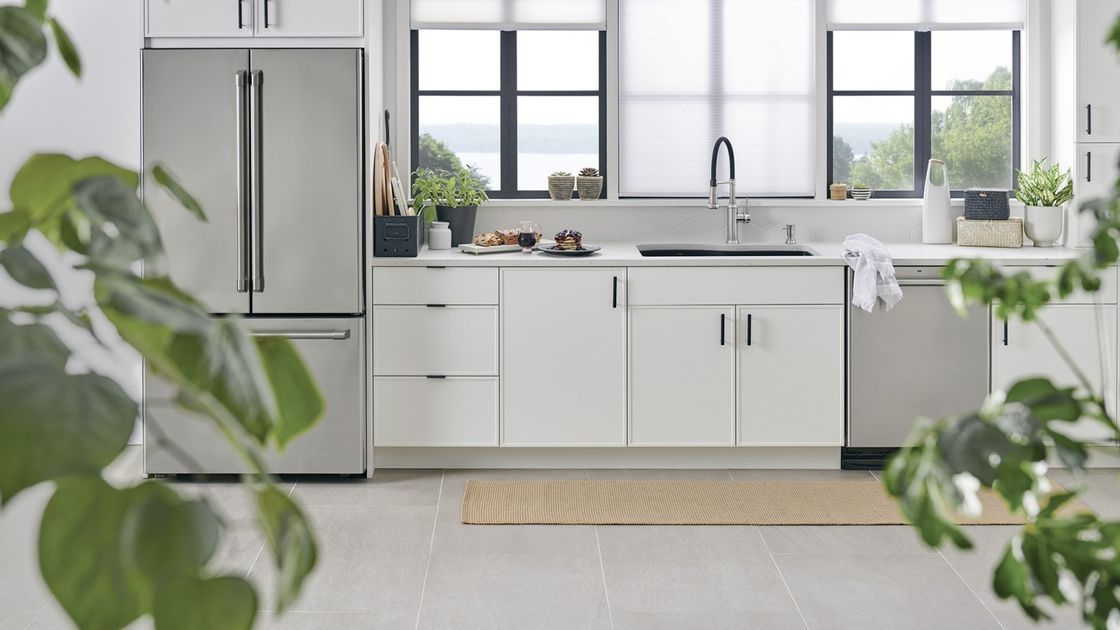 Armários de cozinha de fibra acrílica 3D de alta brilho altamente ODM / OEM para estilo moderno