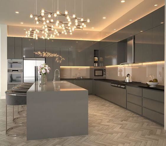 ODM/OEM Kitchen Cabinet Set Custom MDF Design para Casas Modernas nas Filipinas