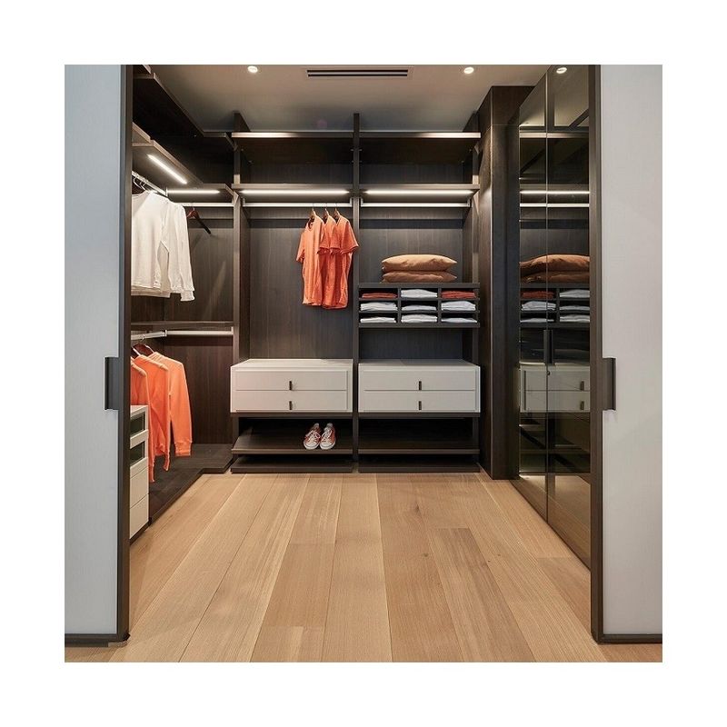 Moderno PANEL estilo de madeira andar no armário do quarto armário para design de casa europeu