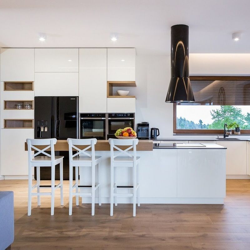 Armazenamento Mdf Armazém de cozinha de laca com painel de porta de membrana de PVC Tratamento de superfície